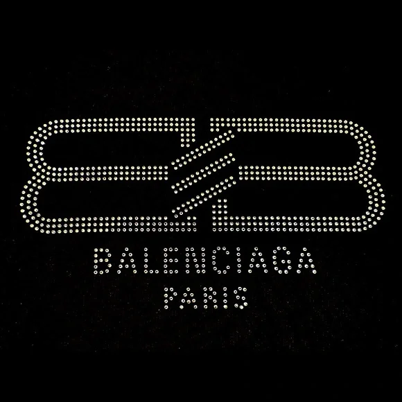 NEW🔥BALENCIAGA Gender Inclusive Beaded Back BB Logo Oversized Hoodie🔥